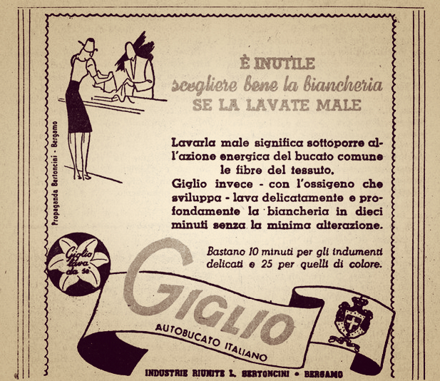 1938 Lacqua Da Bucato Ovvero La Candeggina Massaie Moderne